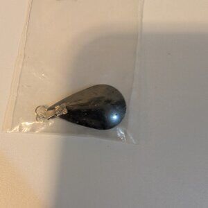 Gray Teardrop Pendant